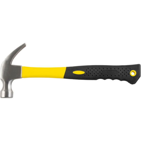 Claw hammer 450 g Strend Pro, fibreglass handle with TPR grip