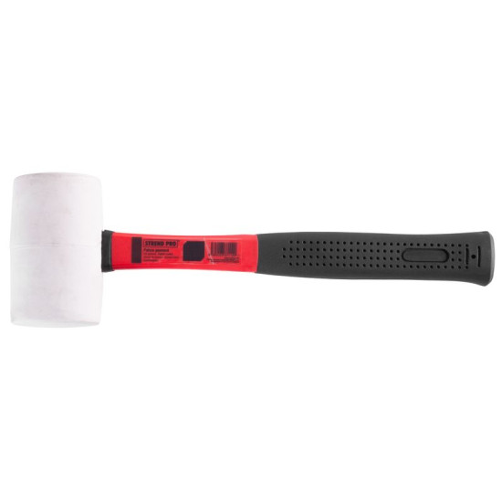 Kummist haamer, valge 680 g Strend Pro, metallist käepide