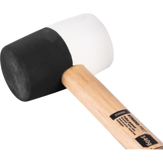 Kummist haamer Strend pro 340 g, puidust käepide
