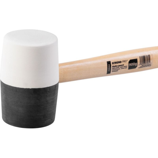 Rubber hammer 910g Strend Pro, wooden handle Rubber hammer 910g Strend Pro, wooden handle