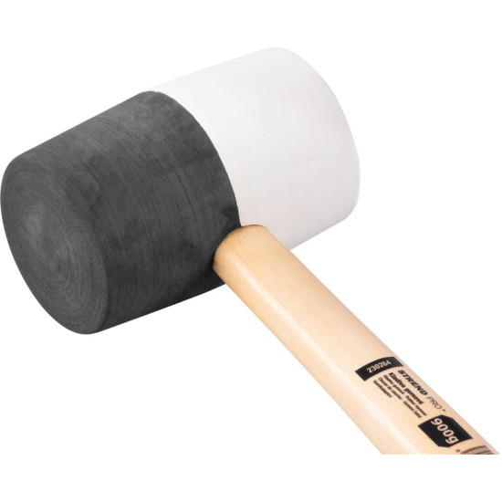Rubber hammer 910g Strend Pro, wooden handle Rubber hammer 910g Strend Pro, wooden handle