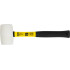 Rubber hammer whitehead  450 g Strend Pro,metal handle with TPR grip
