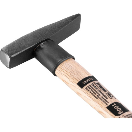 Machinist hammer 100g Strend Pro, wooden handle, PROFI