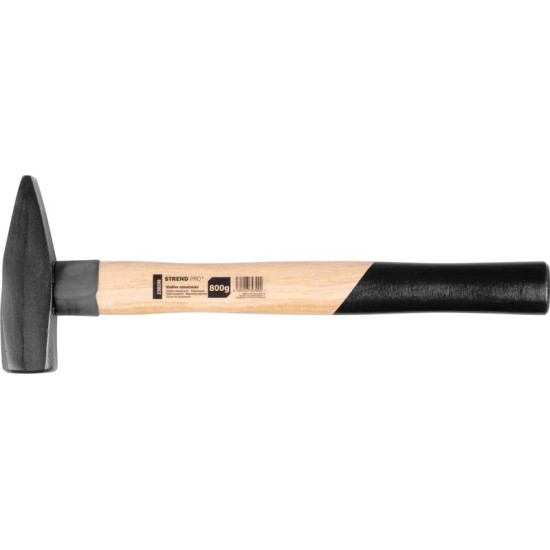 Machinist hammer 0800g Strend Pro, wooden handle, PROFI