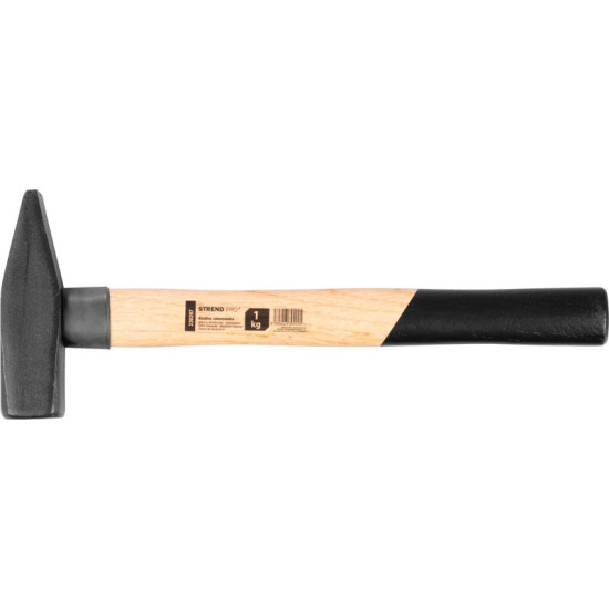 Machinist hammer 1000g Strend Pro, wooden handle, PROFI Machinist hammer 1000g Strend Pro, wooden handle, PROFI