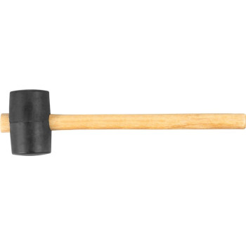 Hammer Strend Pro 230 g, rubber, Blackhead, wooden handle