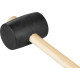 Hammer Strend Pro 900 g, rubber, Blackhead, wooden handle Hammer Strend Pro 900 g, rubber, Blackhead, wooden handle