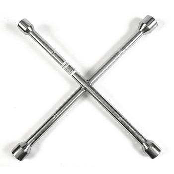 Cross wheel spanner, folding Strend Pro, 17x19x21x23mm