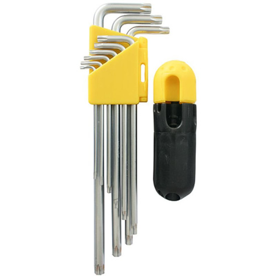 Strend Pro HK7008 mutrivõtmete komplekt, 9 osa, T10-T50, Torx, Cr-V, pesa