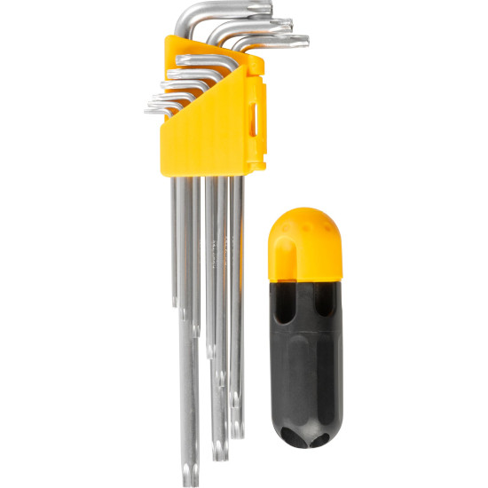 Strend Pro HK7008 mutrivõtmete komplekt, 9 osa, T10-T50, Torx, Cr-V, pesa