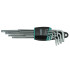 TORX key set, extra long, 9pcs Whirlpower, T10 - T50