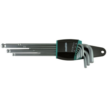 HEX key set, extra long ballpoint, 9pcs Whirlpower, 1.5 - 10.0 HEX key set, extra long ballpoint, 9pcs Whirlpower, 1.5 - 10.0