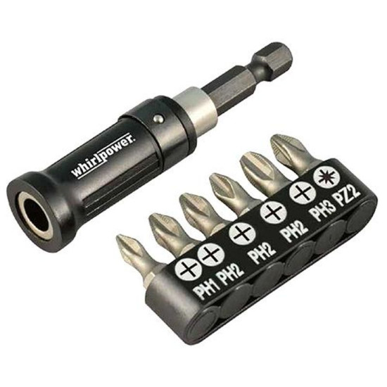 Set of bits Whirlpower® 96-7107, 7 pieces, for drywall Set of bits Whirlpower® 96-7107, 7 pieces, for drywall