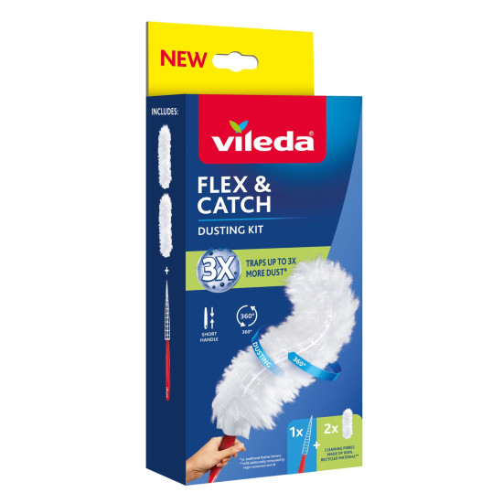 Duster Vileda Flex&Catch, with short handle