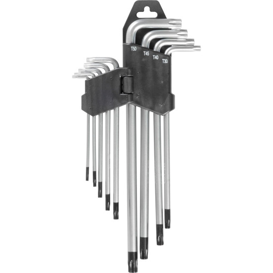 TORX keys set 9 pcs, Strend Pro, T10-T50mm TORX keys set 9 pcs, Strend Pro, T10-T50mm