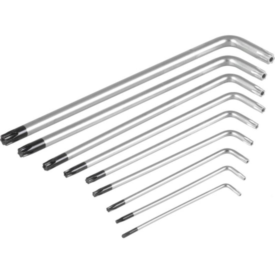 TORX keys set 9 pcs, Strend Pro, T10-T50mm TORX keys set 9 pcs, Strend Pro, T10-T50mm