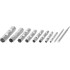 Tubular spanner set 10pcs Strend Pro, 6-22mm, CrV,