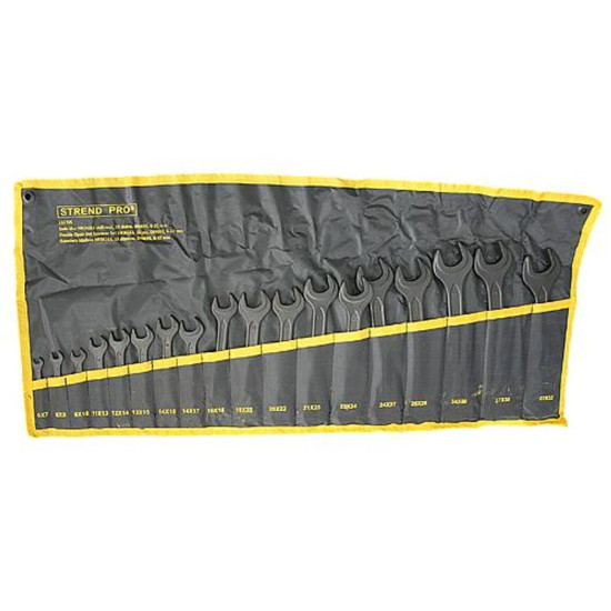 Wrench set 18 pcs Strend Pro, 6-32mm, DIN 895 Wrench set 18 pcs Strend Pro, 6-32mm, DIN 895