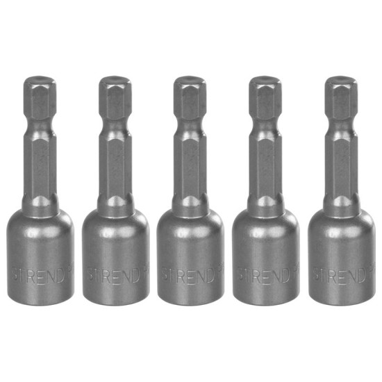 Head with magnet Strend Pro MS84, 10 mm, 1/4", magnetic bit holder, pack of 5