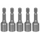 Head with magnet Strend Pro MS84, 10 mm, 1/4", magnetic bit holder, pack of 5