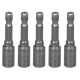 Head with magnet Strend Pro MS84, 6 mm, 1/4", magnetic bit holder, pack of 5