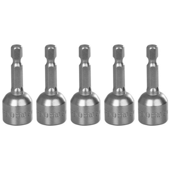 Magnetiga pea Strend Pro MS84, 13 mm, 1/4", magnetiline bitihoidja, pakis 5 tk