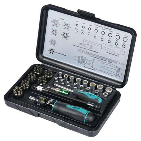 Socket head set Whirlpower® 96-5856, 1/4", 56 pieces Socket head set Whirlpower® 96-5856, 1/4", 56 pieces