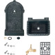 Washbasin Gardens LT-H19880, aed, roheline, 440x330x880 mm
