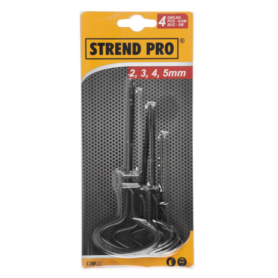 Комплект буравчиков Strend Pro, 2, 3, 4, 5мм Комплект буравчиков Strend Pro, 2, 3, 4, 5мм