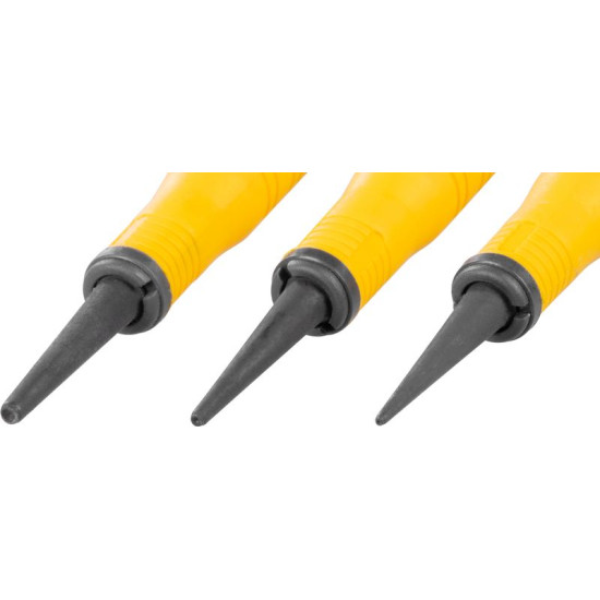Strend Pro Premium Punch Set, 3-Piece, Bi-Material Handle, 1-2-3"/32" Strend Pro Premium Punch Set, 3-Piece, Bi-Material Handle, 1-2-3"/32"