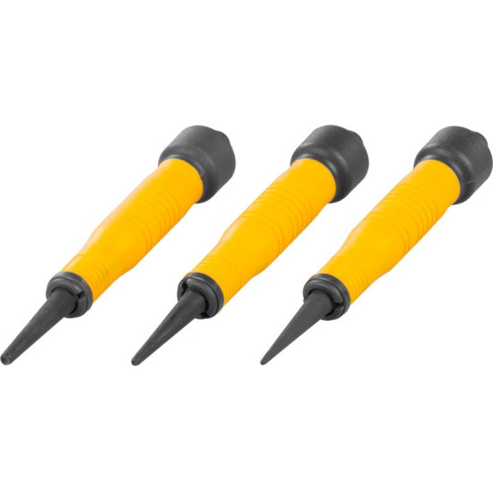 Strend Pro Premium Punch Set, 3-Piece, Bi-Material Handle, 1-2-3"/32" Strend Pro Premium Punch Set, 3-Piece, Bi-Material Handle, 1-2-3"/32"