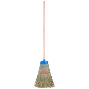Broom MagicHome, sorghum, large, 5x sewn, with plastic cover, 89 cm