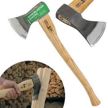 Felling axe 1250g Sandblaster,with wooden handle 700mm Felling axe 1250g Sandblaster,with wooden handle 700mm