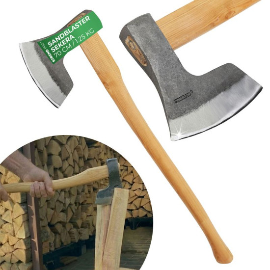Branch axe 1250g Sandblaster, with wooden handle 700mm Branch axe 1250g Sandblaster, with wooden handle 700mm