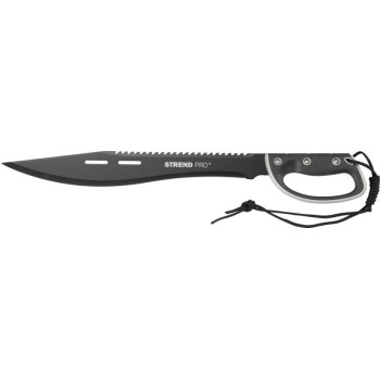 Мачете Strend Pro Tactical, в футляре, с пилой, с защитой рук, черный, 61 см Мачете Strend Pro Tactical, в футляре, с пилой, с защитой рук, черный, 61 см