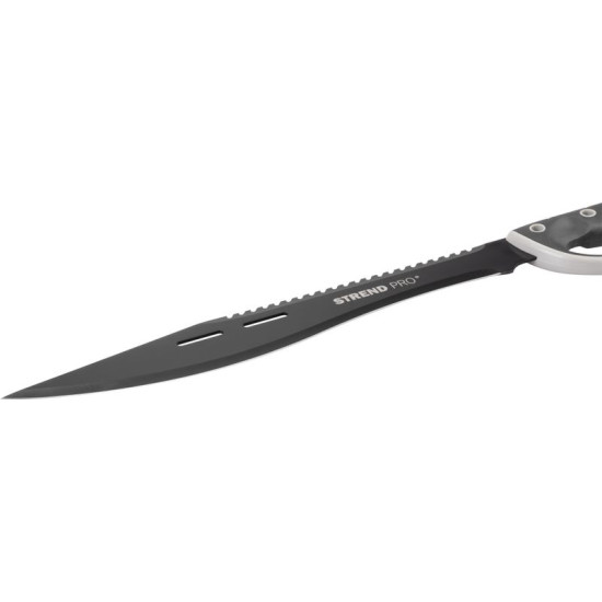 Strend Pro Tactical matšeete, kabuuriga, saega, käekaitsega, must, 61 cm