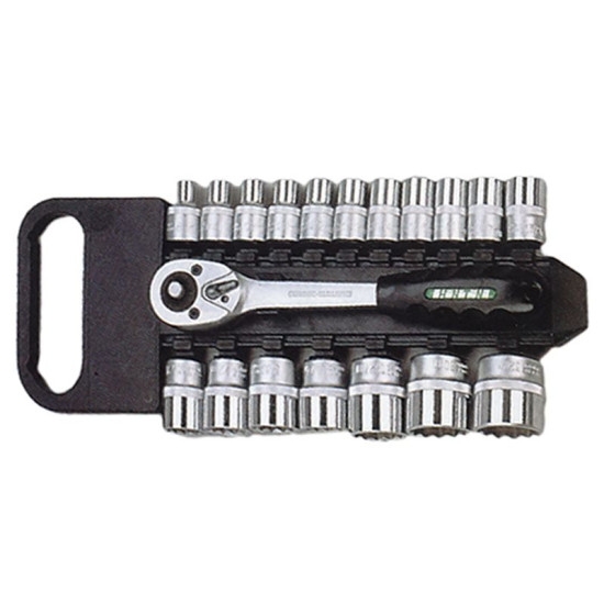 Tool and socket wrench set 19 pcs Honiton, 1/2", (8-19mm) Tool and socket wrench set 19 pcs Honiton, 1/2", (8-19mm)