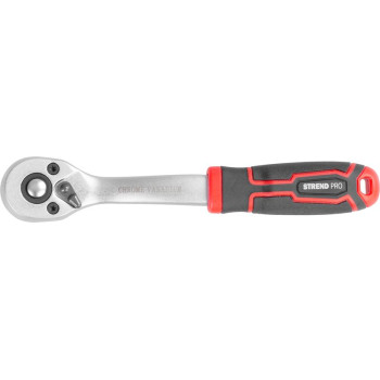 Strend Pro Premium ComfortGrip DL300 ratchet, 1/4", with lever, 155 mm, 72z