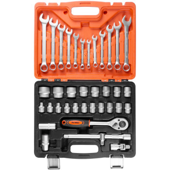 Tools set Strend Pro CUBE 237, 37 pcs, 1/2"