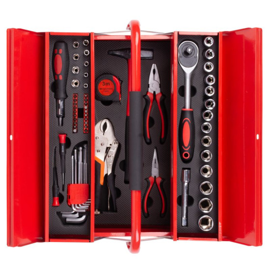 Tools set Strend Pro CUBE 264, 64 pcs, 1/2"+1/4"