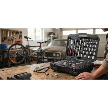 Tools set Strend Pro CUBE 870, 187 pcs