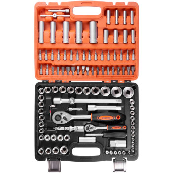 Tools set Strend Pro CUBE 210, 108 pcs, 1/4"