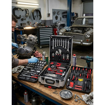 Tools set Strend Pro CUBE 873, 117 pcs