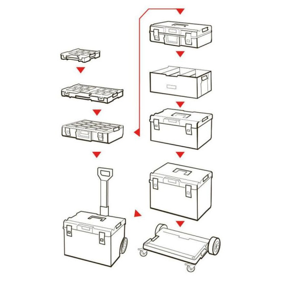Box QBRICK® System ONE 450 Technician, for tools Box QBRICK® System ONE 450 Technician, for tools