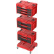 Ящик QBRICK® System ONE Workshop Red - Тележка, 3 ящика для инструментов, набор из 4 ящиков для инструментов