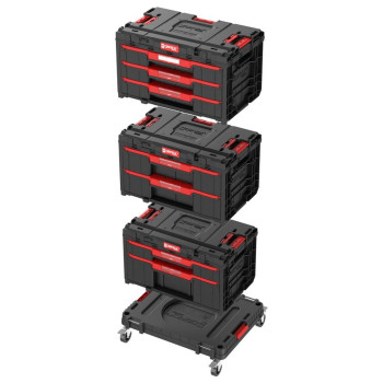 Box QBRICK® System ONE Workshop - Cart, 3x Toolbox, 4-piece set of tool boxes
