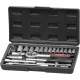 Strend Pro tool set, 25 pieces, sockets, 1/4" ratchet, in case