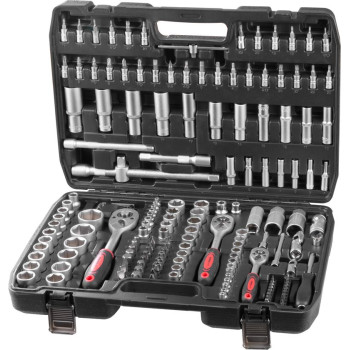 Strend Pro tool set, 172 pieces, sockets, bits, ratchet, in case