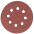 Cutout Worcraft CRS-S20-Li, for eccentric sander, 125 mm, P100, paper, sander, pack. 5 pcs
