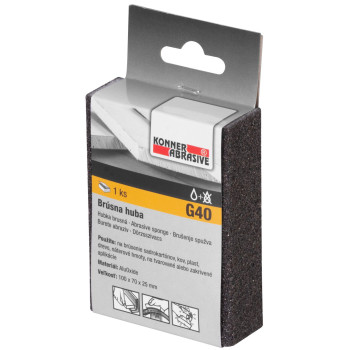 Sponge KONNER S92 100x70x25 mm, G040, AluOxide